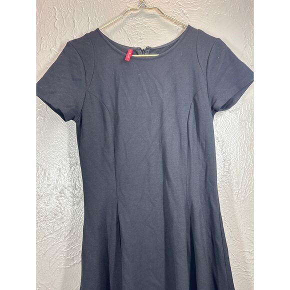 Ruby Ribbon Fit N Flare Skater Dress Black Built in Shapewear Size Small - Picture 2 of 6